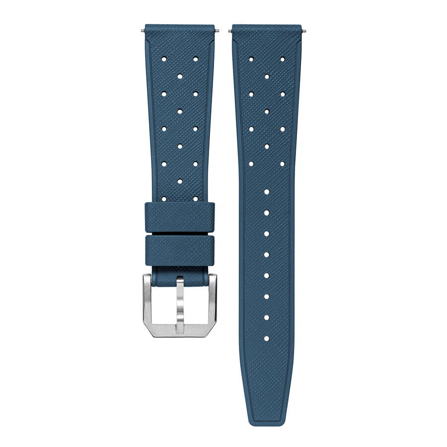 correa clásica de caucho azul - baltic watches