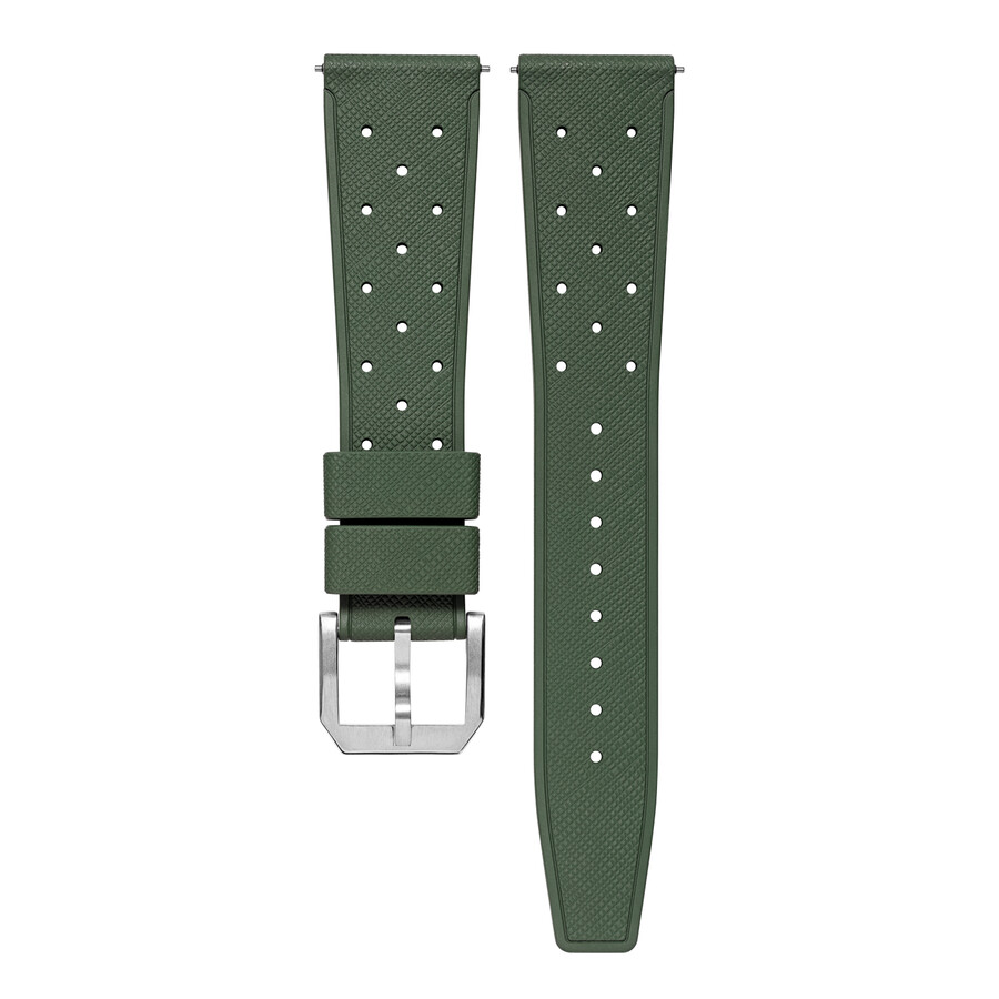 correa clásica de caucho verde - baltic watches