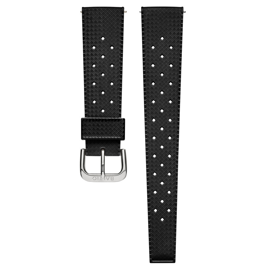 correa de caucho fkm negra - baltic watches