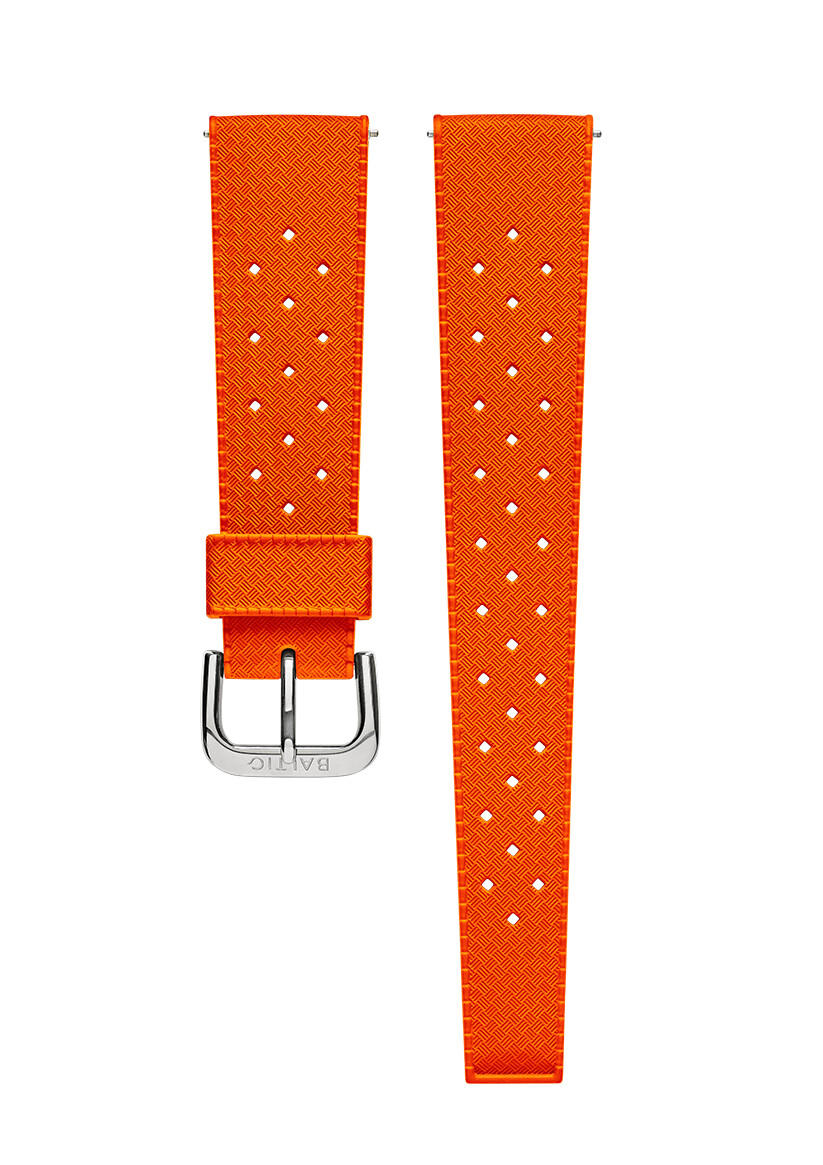 correa de caucho fkm naranja - baltic watches