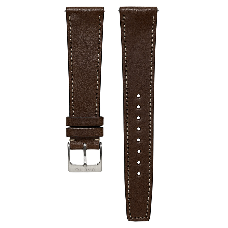 correa cosida color chocolate - baltic watches