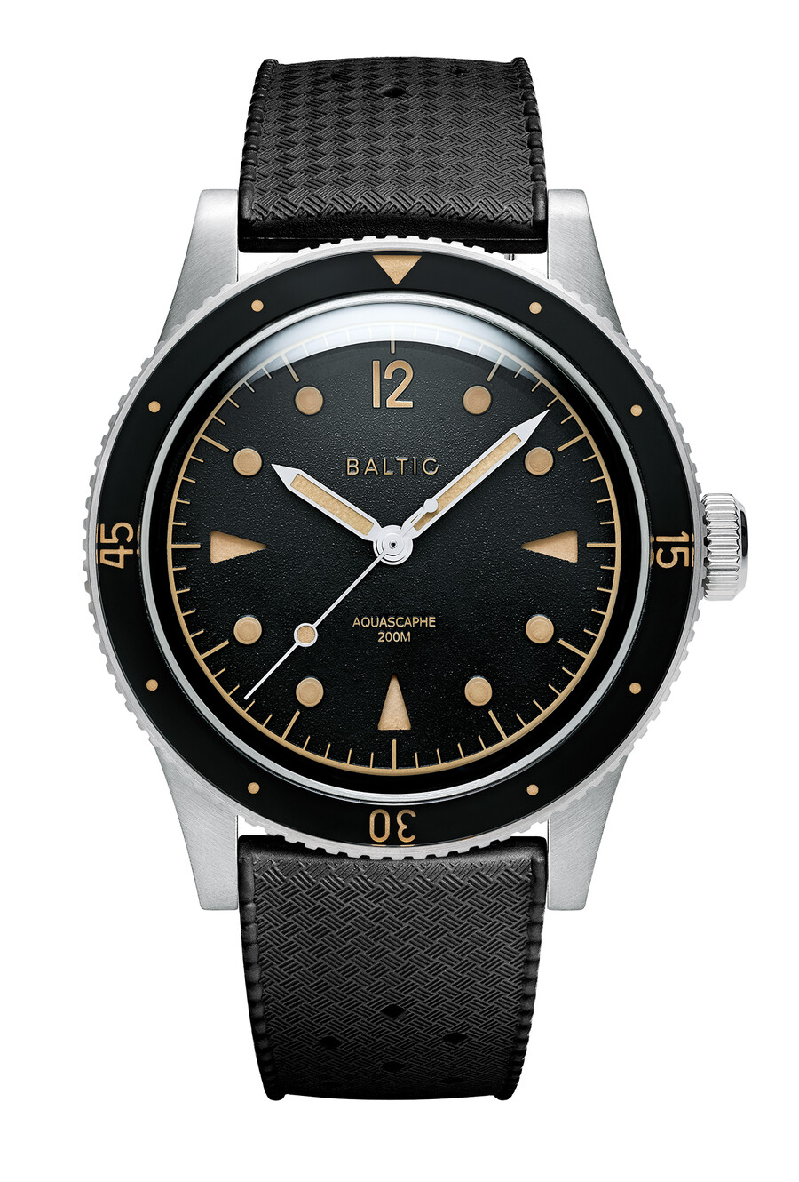 aquascaphe classic black gilt - relojes bálticos