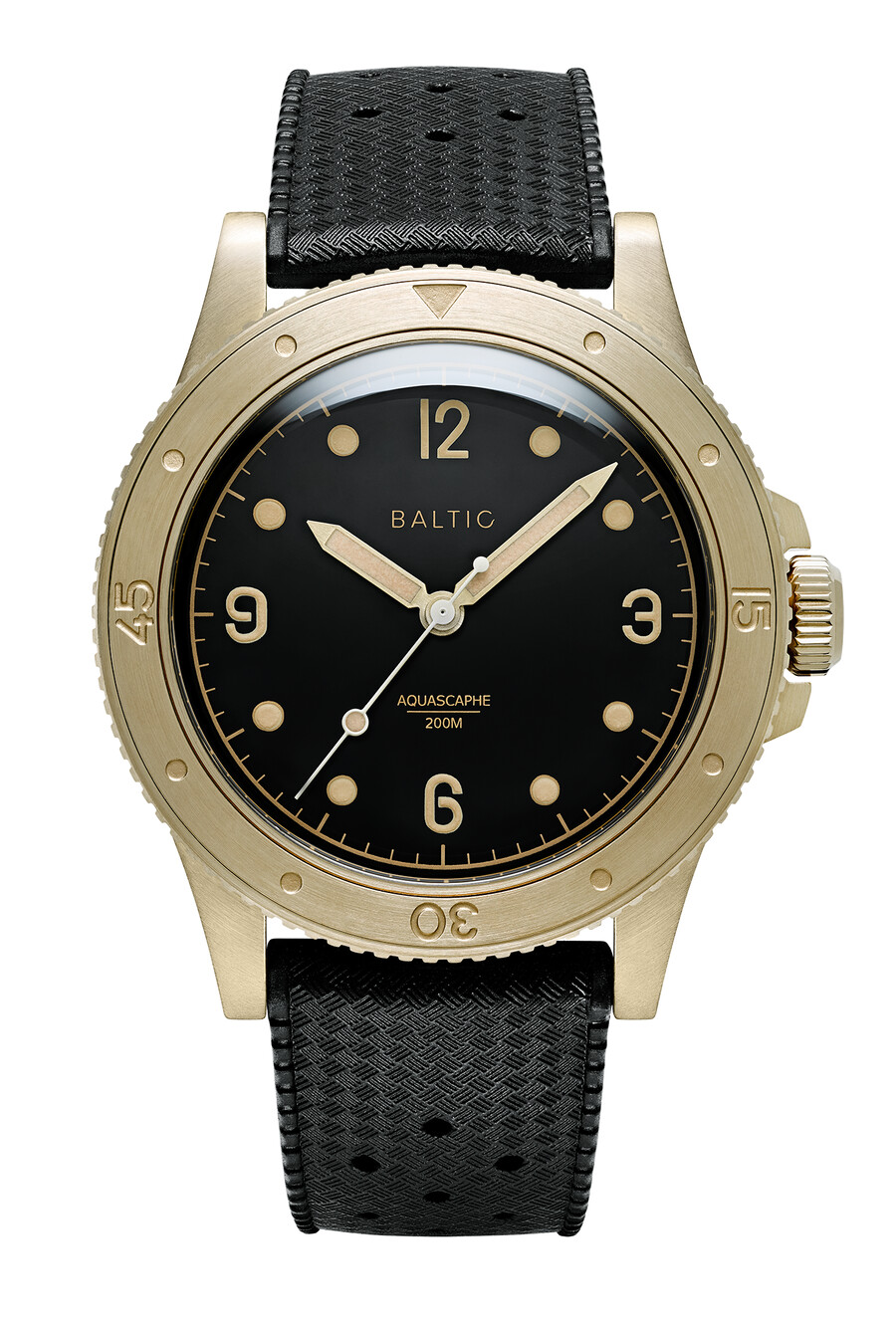 aquascaphe bronce negro - relojes bálticos