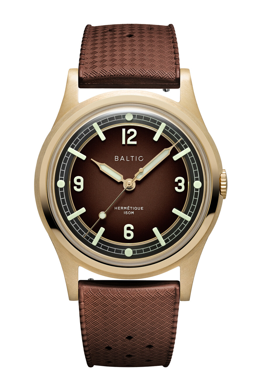 hermétique tourer marrón bronce - relojes bálticos
