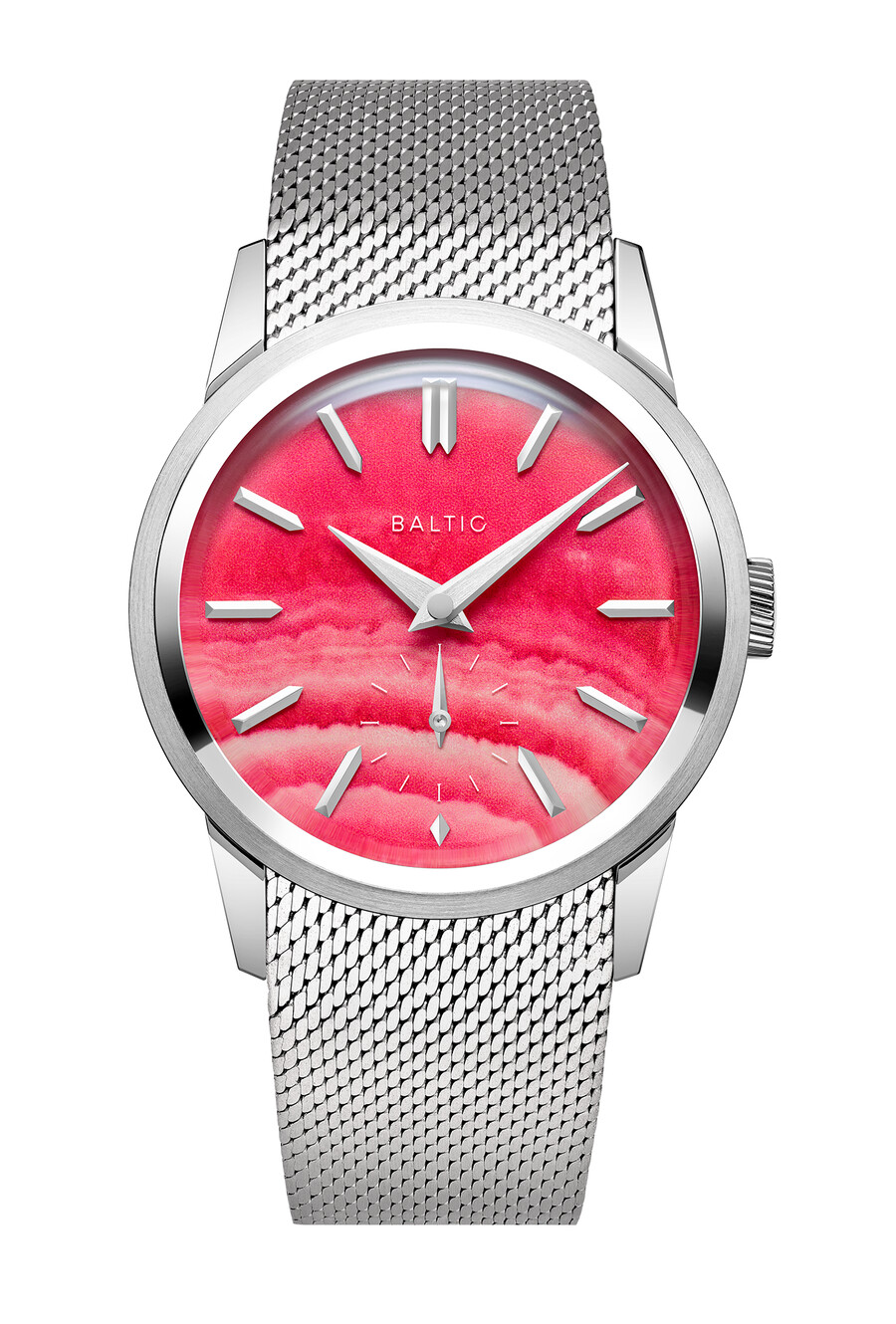 piedra prismática de albita rosa - relojes bálticos